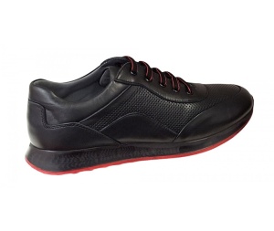 Pantofi barbati casual din piele naturala, negru, SV012NR - Img 5
