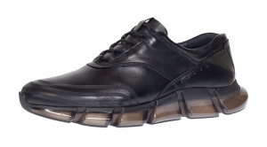Pantofi barbati casual din piele naturala, negru, Zidan SIR121N - Img 4