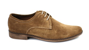 Pantofi barbati casual - eleganti din piele naturala maro deschis - PAMD - Img 3