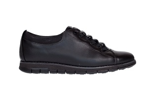 Pantofi barbati casual piele naturala de culoare neagra GKR120N - Img 3