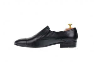 Pantofi barbati cu elastic, eleganti din piele naturala, NIC210EL - Img 2