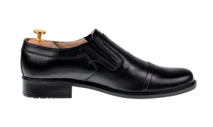 Pantofi barbati eleganti din piele naturala, cu elastic - P33NEL - Img 5
