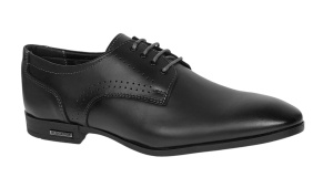 Pantofi barbati eleganti din piele naturala culoare neagra GKR101N - Img 3