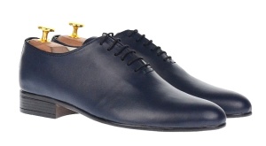 Pantofi barbati eleganti din piele naturala de culoare bleumarin inchis NIC5BLMBOX - Img 1