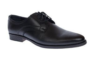 Pantofi barbati eleganti din piele naturala de culoare neagra GKR31N - Img 7