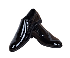 Pantofi barbati, eleganti, din piele naturala, fara siret, Negru LAC SIR073NEL - Img 2