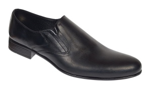 Pantofi barbati eleganti din piele naturala fara siret Negru - NIC211NEL - Img 4