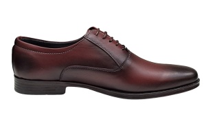 Pantofi barbati eleganti din piele naturala GKR84 Visiniu - Img 6