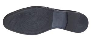 Pantofi barbati eleganti din piele naturala intoarsa cu piele box Bleumarin 1006BLM - Img 3
