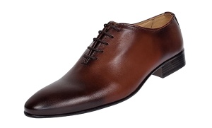 Pantofi barbati eleganti din piele naturala maro 024MBOX - Img 5