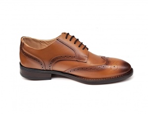 Pantofi barbati eleganti, din piele naturala, MARO CONIAC, CIUCALETI SHOES - Img 4