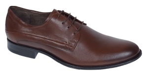 Pantofi barbati eleganti din piele naturala maro SIR769M - Img 9