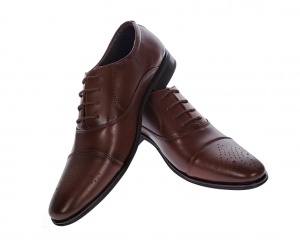 Pantofi barbati, eleganti, din piele naturala, maro STEFI2M - Img 4
