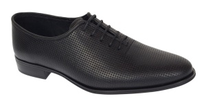 Pantofi barbati eleganti din piele naturala matritata - Model Negru GKR132NP - Img 6
