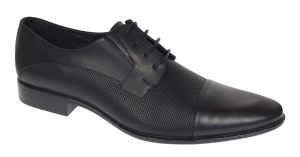 Pantofi barbati eleganti din piele naturala - Model Negru SIR085NP - Img 5