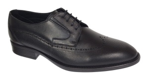 Pantofi barbati eleganti din piele naturala - Model Office Negru 708 - Img 10
