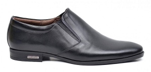Pantofi barbati eleganti din piele naturala, Negru AMON2ELN - Img 6