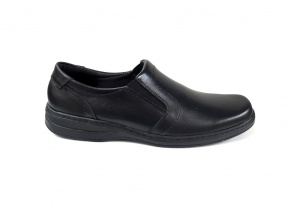 Pantofi barbati eleganti, din piele naturala, Negru, Elastic - DINO Negru - Img 3