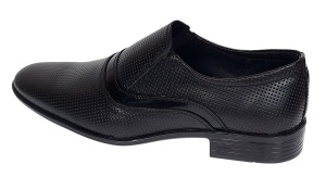 Pantofi barbati eleganti din piele naturala Negru GKR1PFN - Img 6