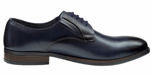 Pantofi barbati office, eleganti din piele naturala, Bleumarin, TEST59BL - Img 3