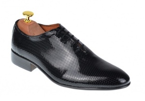 Pantofi barbati office, eleganti din piele naturala lac, ELION MATEO 026NLAC