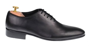 Pantofi barbati office, eleganti din piele naturala, negri, SCORPION, 024NBOX