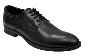 Pantofi barbati office, eleganti din piele naturala, Negru, TEST69N