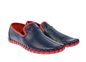 Pantofi barbati, sport, casual din piele naturala - Made in Romania - 593BLR - Img 5
