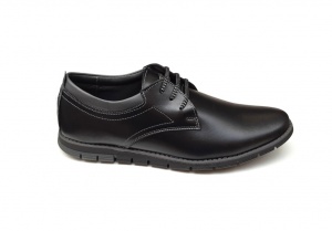 Pantofi barbati sport, din piele naturala, cu sitet, TEST35LS - Img 5