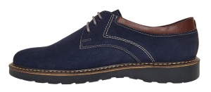 Pantofi barbati sport din piele naturala intoarsa Bleumarin Antilopa GKR130BL - Img 6