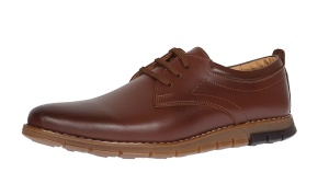 Pantofi barbati sport din piele naturala maro GKR57M - Img 7