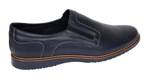 Pantofi casual barbati din piele naturala Bleumarin GKR 331ELBL - Img 2