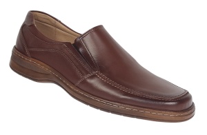 Pantofi casual barbati din piele naturala maro - Masuri pana la 47 GKR10M - Img 9