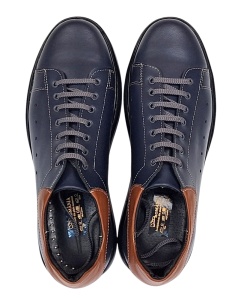 Pantofi casual barbati din piele naturala - Model Cairo Bleumarin 23XBL - Img 8