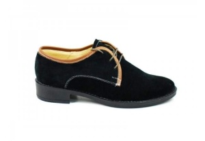 Pantofi copii (baieti) din piele naturala, casual - eleganti P80B - Img 3
