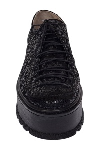 Pantofi dama casual cu platforme de 5 cm - Model Negru TCC4N - Img 6