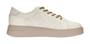 Pantofi dama casual din piele naturala - Aisha Bej Late GSK3033B - Img 3