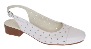 Pantofi dama casual din piele naturala Alb Box - NA252AP - Img 6