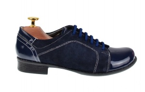 Pantofi dama casual din piele naturala bleumarin, BOB, P53BLBL - Img 5