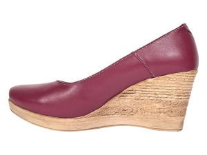 Pantofi dama casual din piele naturala box cu platforma de 7 cm Mara Grena - Img 5