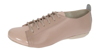 Pantofi dama casual din piele naturala cu varf lacuit - Emma Bej P09BB - Img 4