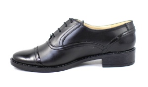 Pantofi dama casual din piele naturala cu varf lacuit - P10LNBOX - Img 5
