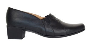 Pantofi dama casual din piele naturala de culoare neagra MVSP4N - Img 2