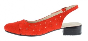 Pantofi dama casual din piele naturala din piele intoarsa NA252CORAIS - Img 3