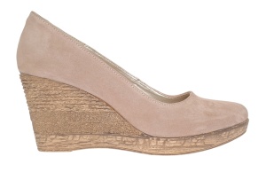 Pantofi dama casual din piele naturala intoarsa bej MARA LP3550VB - Img 5