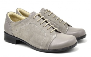 Pantofi dama casual din piele naturala - Model Gri P53GRIBV Marimea 39 - Img 4