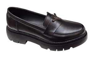 Pantofi dama casual din piele naturala - Model Sweet Black Bee