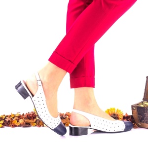 Pantofi dama casual din piele naturala NA252BLA - Img 3