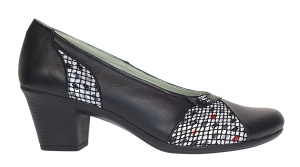 Pantofi dama casual din piele naturala negru color P33XN - Img 4