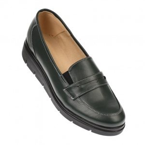 Pantofi dama, casual, din piele naturala, verde, foarte comozi - P105VBOX - Img 5